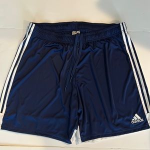 Adidas Tastigo 19 dark blue/white stripe shorts